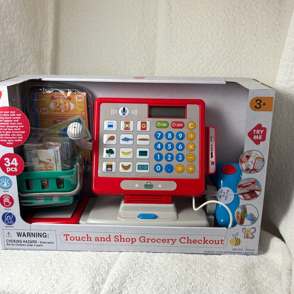 NWT Kids Touch and Shop Grocery Checkout Toy